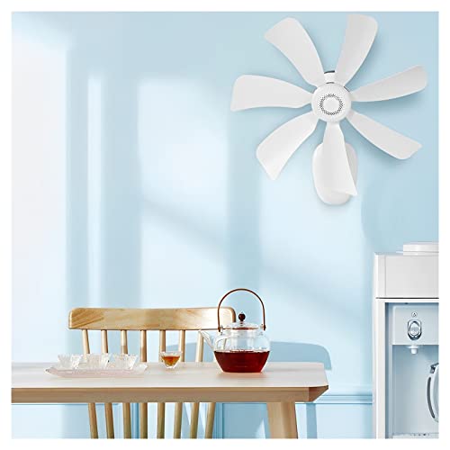 Ventilador De Pared, Palas De 165mm, Función De Temporizador De 12 Horas, Con Inclinación Ajustable, Circulador De Aire Oscilante Para Cocina, Baño, Sala De Estar