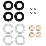 Satz mit Kraftstoff-Einspritzerdichtung + Unterlegscheibe + O-Ring + Dichtung (16-teilig).