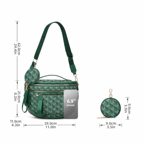 Image of Makes Checkered Crossbody Bag Bum Bag for Women with Pouch