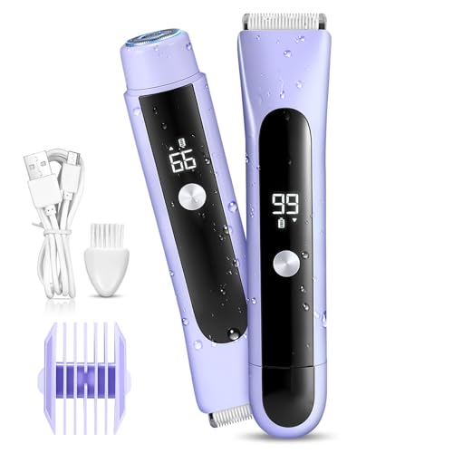 Lizoak 2-in-1 Damenrasierer & Intim-Trimmer, Doppelkopf Design, IPX7 Wasserdicht Nass/Trocken, Kabellos mit USB-C, Für Gesicht, Beine, Achseln & Bikinizone Lizoak 2-in-1 Damenrasierer & Intim-Trimmer, Doppelkopf Design, IPX7 Wasserdicht Nass/Trocken, Kabellos mit USB-C, Für Gesicht, Beine, Achseln & Bikinizone