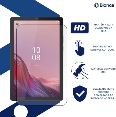 Blance, Kit Capa Com Teclado + Película Hydrogel + Caneta Para Tablet Le-novo M9