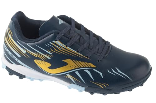 Joma Propulsion Jr 2503 TF PRJW2503TF Chaussures de Sport pour garçon Bleu Marine/Bleu/Jaune, Bleu, 36 EU