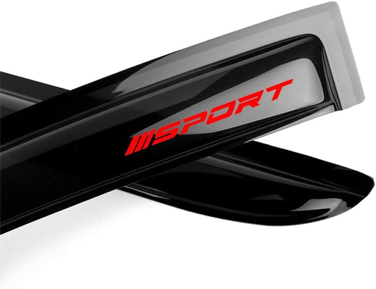 Miniatura 4 de EVPROXP - Visera de ventana compatible con Odyssey 05-07, deflector de ventilación de ventana lateral, teñido de humo oscuro, estilo cinta JDM, rojo