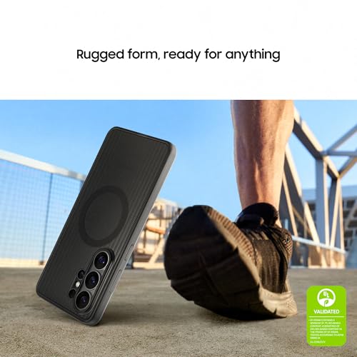 Image of Samsung Galaxy S26 Ultra Rugged Magnet Phone Case, Scratch Resistant, Raised Edges, Comfortable Safe Grip, Black