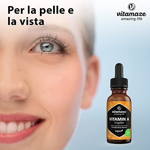 Vitamina A 500 µG In Gocce, Vegana, 50 Ml - 5