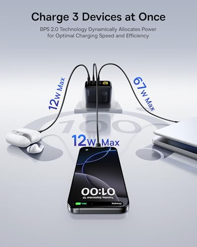 Baseus Picogo 100W GaN Charger (3-Port, Smart Display) — view 4