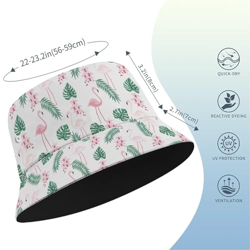 Image of Cool Bucket Hat Beach Sun Hat Beach Fishing Hat for Men Women Teens, Reversible Double-Side-Wear