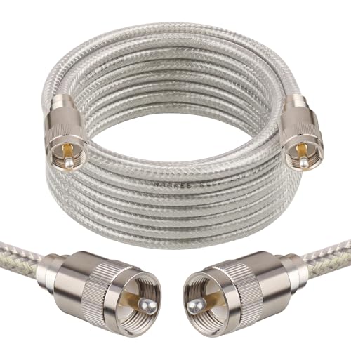 Câble coaxial RG8x à faible perte 50 Ohm UHF PL259 pour analyseur antenne