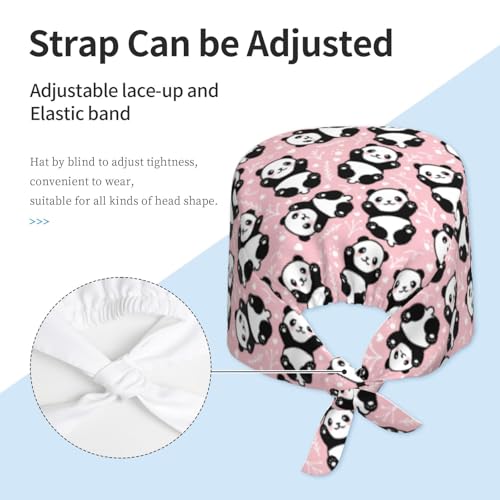 Image of Surgical Caps Men Women, Scrub Cap with Sweatband Adjustable