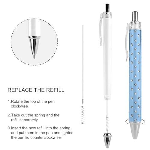 Stylo bille rétractable noir 0.5 mm à motif pingouin mignon - 4