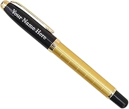 Personalised Writing Pens Sets With Free Engraving Nice Pens for Men Women Gift Professional Executive,Office(SEND DETAIL WHATS AP 8368972096) (Italian Gold-Black)