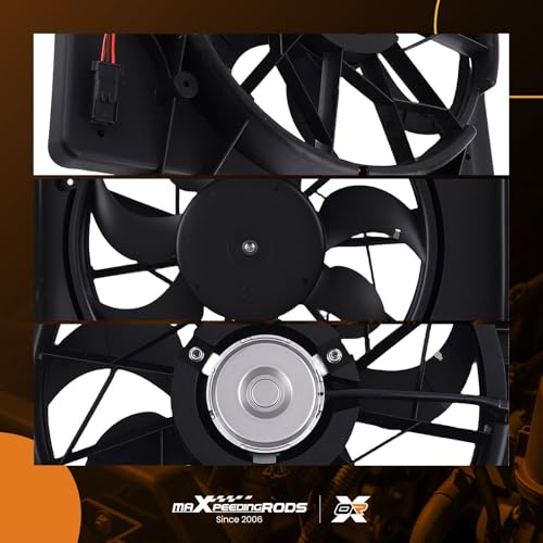 Image of maXpeedingrods 620-022 Engine Radiator Cooling Fan Assembly forChrysler PT Cruiser 2.4L 2001-2005 Replace# 5017407aa 5017407ab