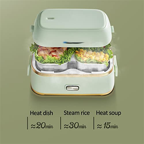 Zsedp Electric Heating Lunch Box Multi Electric Rice Cooker Portable Double Layer Cooker For Travel #TOP15