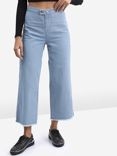 Image of Tokyo Talkies Women's Flared Cropped Jeans| Mid-Rise| Jeans Pant