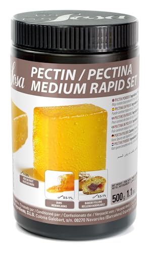 SOSA Pectina Medium rapid set - Pectina de alto metoxilo (HM) obtenida de la piel de cítricos - Bote 500grs