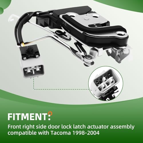 Image of Passenger Power Door Lock Latch Actuator Assembly Compatible with Tacoma 1998-2004 Front Right Side 69030-04010
