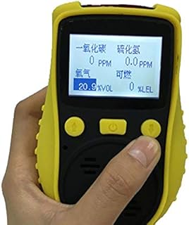 Detector de gas combustible portátil 4 en 1 O2 + CO + H2S + LEL Bomba