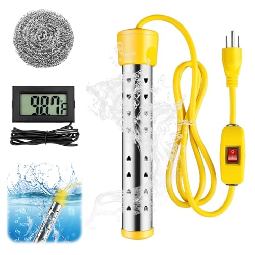 La mejor comparación de Calentamiento y control de temperatura para comprar online. 48 Calentador de Agua de Inmersión 1500 W Eléctrico Sumergible Portatil Calentador Eléctrico de Instantáneo con Control Inteligente de Temperatura Termómetro LCD Digital Calienta...