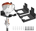 DOKU HOME Heavy Duty Garage Organizer Wall Hanger, Weed Whackers Holder Wall Mounted, Shed Organizer Trimmer Rack for Grass, Garage, Garden Tools Storage, 2 Packs