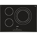 Tecnica - 2 zonas de 15 cm Bosch PKD751FP1E hobs Negro Integrado Cerámico - Placa (Negro, Integrado, Cerámico, Cerámico, Alrededor, 14,5 cm)