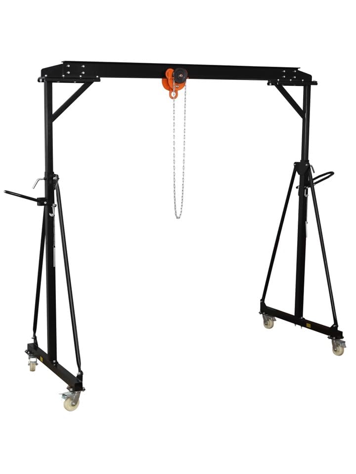 EQUIPEMENT EXPRESS SICOBA Grue Portique Mobile 1T + Chariot Porte Palan 1T 2,5m 4mm