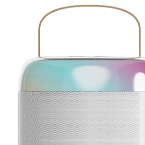 Fancyes Conjunto de karaokê sem fio, alto-falante Bluetooth portátil com microfone sem fio, microfon