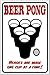 Beer Pong Novelty Metal Large Parking Sign LGP-625