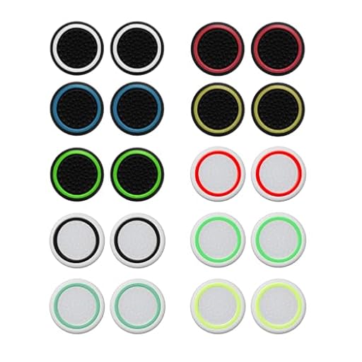 20 Piezas Tapas Gomas Joysticks,PS5 Controller Sticks Taps,Thumb Grips Caps para Xbox One Series X/S PS4 PS5 Controller Accesorios,Silicona Caps para Switch Mando Pro,Joystick Sticks para PS4/PS3 | Ya disponible en tu tienda friki favorita! En mundofriki.es!