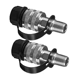 DRESSOOS 2stücke Hydraulische Schnellkupplung Schnelle Trennen Und Verbinden Mit Kappe Passend Für Schlauch Und Motor Adapter Für Pumpe Und Komponente