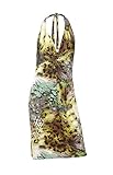 neckholder kleid lang rot  Rick Cardona Damen-Kleid Neckholderkleid Mehrfarbig Größe 36
