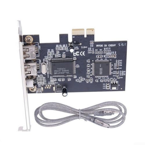 Tarjeta PCIe Firewire 1394A con 3 puertos para PC de 400Mbps 4