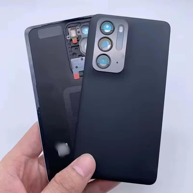 YOOOKOOO Compatible Rear Back Cover for Oppo Find N – Battery Door Housing Replacement Part (Purple with Lens)