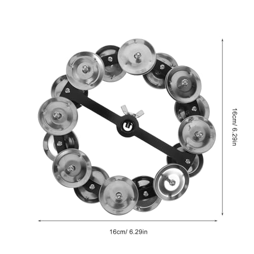 Tambourin Double Rangée pour Hi-hat - Finition Robuste pour Instrument de Percussion - 2