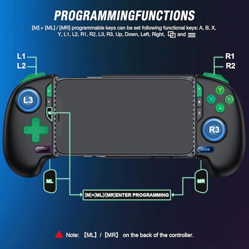 Gamepad inalámbrico para iPhone y Android compatible con Roblox y plataformas de streaming 4