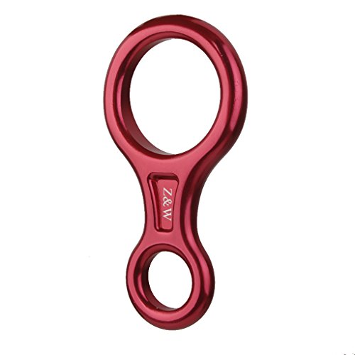 YIJU Figura 8 Dispositivo de Segurança para Escalada em árvore de Rocha E Rapel com Mosquetão de Tra