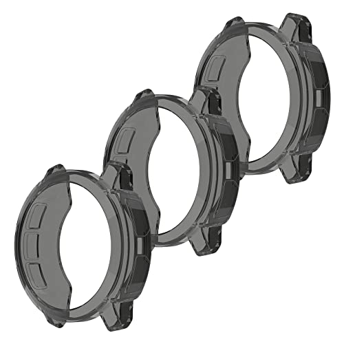 HUAYUWA Lot de 3 coques compatibles avec Garmin Instinct 2, coque en TPU souple pour accessoires de montre connectée Instinct2, 3 noires Cover