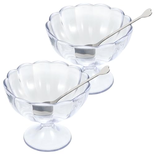 Housoutil 280ml�e�ʂ̓����f�U�[�g�S�u���b�g2�Z�b�g �X�v�[��2�{�t�� �t���[�c ���[�O���g �A�C�X�N���[���p�r�t���{�E�� �z�[���ƃP�[�^��