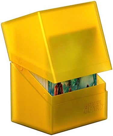 Ultimate Guard Boulder 80+ Classic, Deck Case for 80 Double-Sleeved TCG Cards, Amber, Secure & Durable Storage for Trading Card Games, Soft-Touch Finish - 4