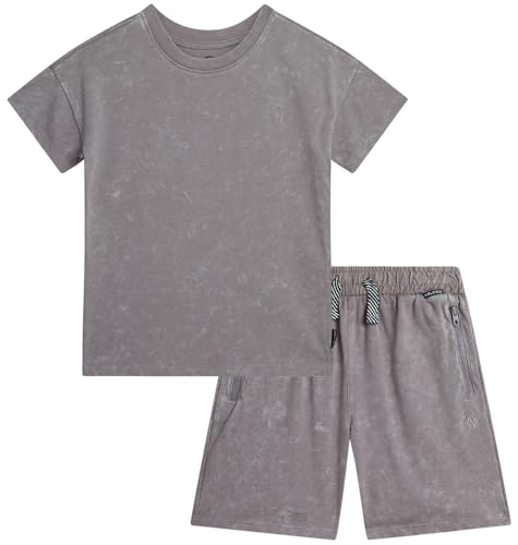 Image of Volcom Toddler Baby Boy Shorts Set - 2 Piece Short Sleeve Graphic Tees and Shorts Infant Toddler Little Boys Summer Outfits