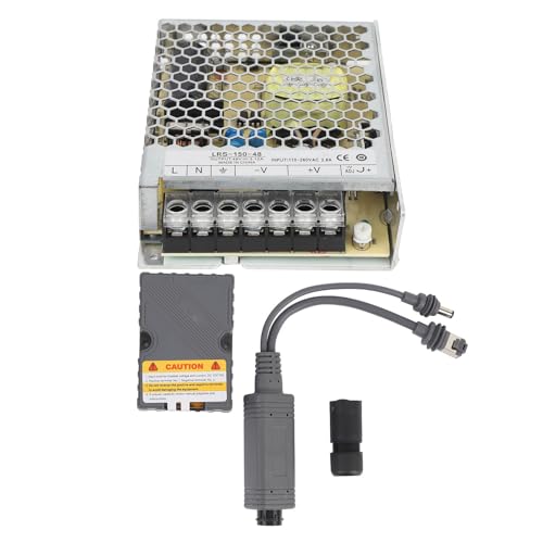 POE Injector Adapter 150W Gigabit Ethernet Power Supply Soporta 10/100/1000Mbps Entrada DC48-57V 3A Cortocircuito Distancia de transferencia de datos 100M miniatura 2