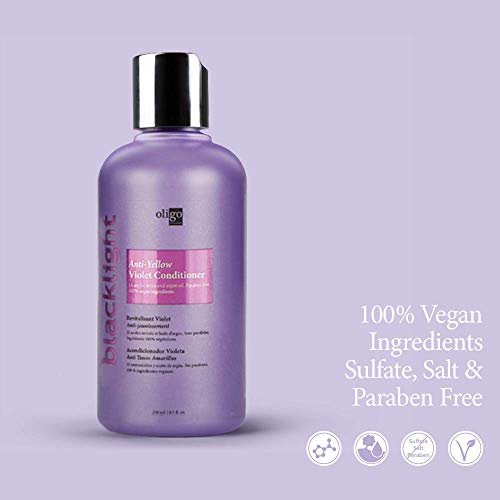 Oligo Professionnel Blacklight Violet Conditioner (8.5 Oz.) Anti Yellow Toner | Bleached, White, Natural Blonde Color Protection | Vegan Friendly, Lustrous Shine #TOP4