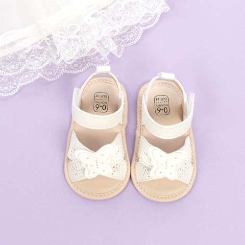 Image of CENCIRILY Infant Baby Girls Boys Sandals Summer Beach Outdoor Bowknot Soft Rubber Sole Toddler Princess Dress Flats Walking Shoes