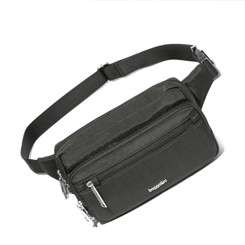 Baggallini Securtex® Anti-theft Belt Bag - Fanny Pack for Women RFID Wallet Locking Zipper - Travel Bag Crossbody Purse