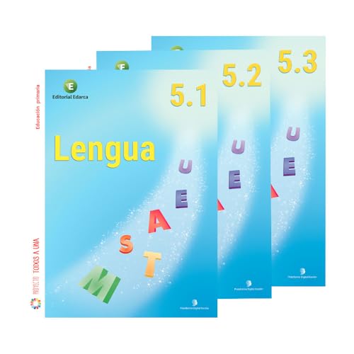 Portada de Cuadernos Lengua 5º Primaria 3 Cuadernos Trimestrales Fem