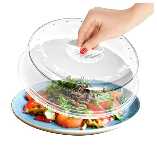 Tapa Microondas Libre BPA para Cocina - Perfecta para Proteger Platos de Comida - Tapadera de 24 cm de Diámetro - Fabricado en España