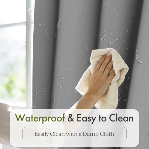 Image of Bathway Shower Curtain Liner, Grey Shower Curtain Liner 72x72 PEVA Waterproof Shower Curtain Liner Plastic with 3 Magnets and 12 Rustproof Metal Grommets, Lightweight Shower Liner for Bathroom