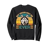 maglietta per amanti dei cani con scritta best siberian husky dad ever father's day felpa