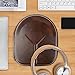 Geekria Shield Headphones Case for B&O Beoplay HX, H9i, H95, H9, H8, H6, H4, H2, Portal Gaming, Replacement Hard Shell Travel Carrying Bag with Cable Storage (Dark Brown)