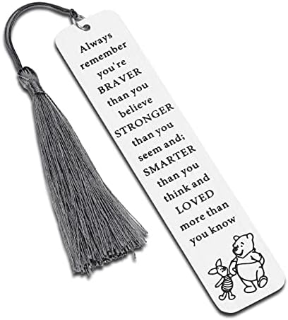 Inspirational 2023 Graduation Gifts for Women Men Bookmark with Tassel Christmas Birthday Gift for Son Daughter Wife Husband BFF Encouragement Gift for Teen Boys Girls Book Mark for BookLover Bookworm