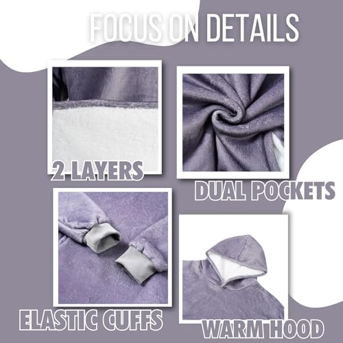 Husband Gifts from Wife, Throphy Husband, Funny Wearable Flannel Blanket Hoodie, Oversized Flannel Hooded Blanket Sweatshirt, One Size - Image 6